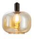 Telesto Ceiling Spotlight Bar Black Glass Shade 4x E14-2