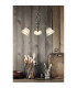 Odin Multi Arm Pendant Ceiling Light Old Brass Satined Glass Shade 3x E27-2