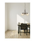 Odin Multi Arm Pendant Ceiling Light Old Brass Satined Glass Shade 5x E27-2