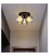 Ulf Shade Cluster Ceiling Light Matt Black Ball Smoke Glass Shade 3x E27-4