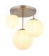 Kop Shade Cluster Ceiling Light Nickel Matt Balls Opal Alabaster Optic Glass Shade 3x E27-1