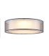 Chloe Cylindrical Ceiling Light Nickel Matt LED Dimmable 3000K-1