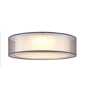 Chloe Cylindrical Ceiling Light Nickel Matt LED Dimmable 3000K-1