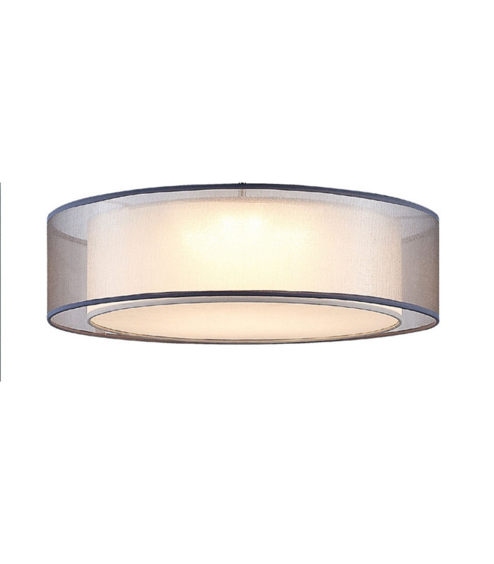 Chloe Cylindrical Ceiling Light Nickel Matt LED Dimmable 3000K-1