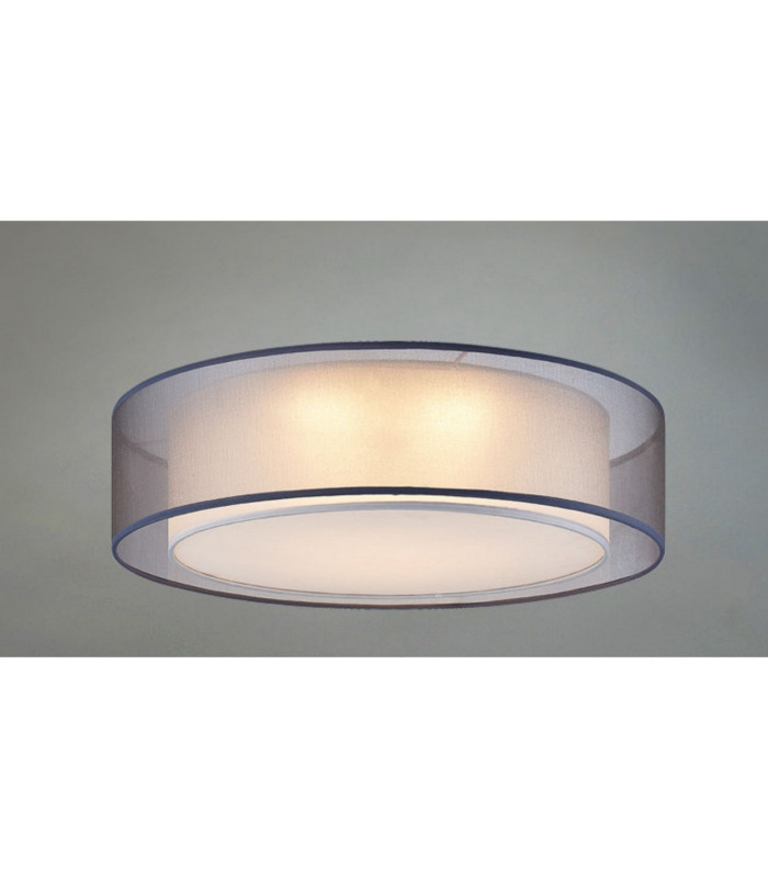 Chloe Cylindrical Ceiling Light Nickel Matt LED Dimmable 3000K-2