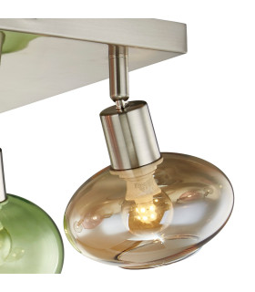 Rento Shade Cluster Ceiling Light Nickel Matt Glass Shade 4x E14-2