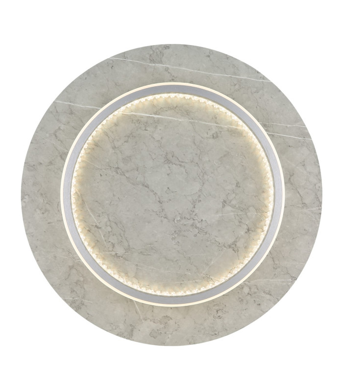 Mary 40cm Integrated LED Semi Flush Ceiling Light Silver Colored Matt LED Dimmable 2700-6500K Remote Control Timer-3