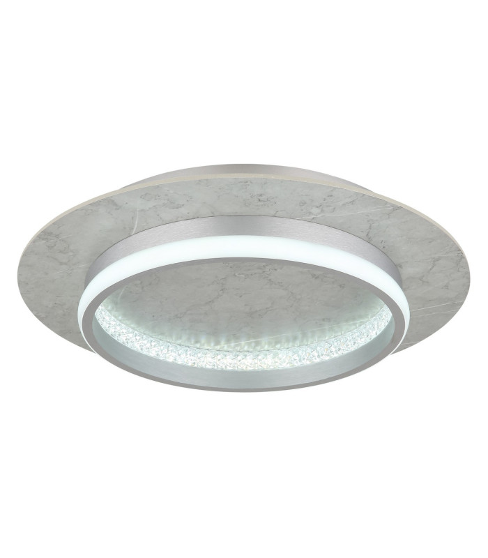 Mary 40cm Integrated LED Semi Flush Ceiling Light Silver Colored Matt LED Dimmable 2700-6500K Remote Control Timer-5