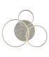 Mary 3 Ring Integrated LED Semi Flush Ceiling Light Silver Colored Matt 3x LED Dimmable 2700-6500K Remote Control Timer-3