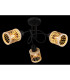 Mali Multi Arm Semi Flush Ceiling Lamp Matt Black 3x E14-4