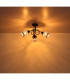 Mali Multi Arm Semi Flush Ceiling Lamp Matt Black 3x E14-5