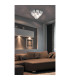 London 46cm Ceiling Light Chrome Acrylic Crystal Clear 5x E14-3