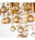 London 46cm Ceiling Light Gold Colors Acrylic Crystal Gold 5x E14-2