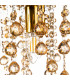 London 46cm Ceiling Light Gold Colors Acrylic Crystal Gold 5x E14-3