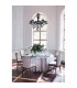 Cuimbra I Black Chandelier Chrome Candle 6x E14-2