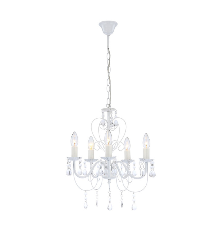 Pinja Chandelier White 5x E14-1