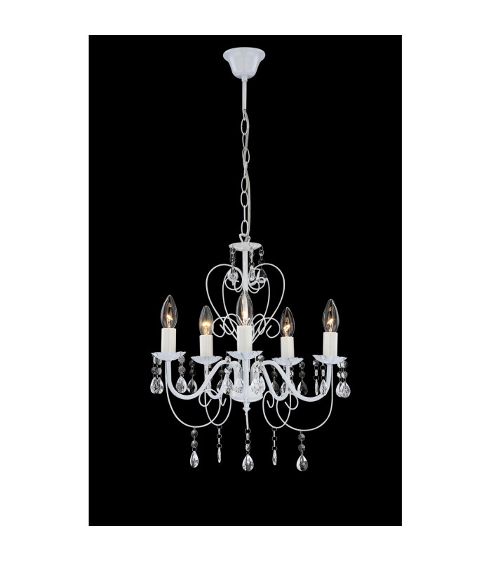 Pinja Chandelier White 5x E14-2