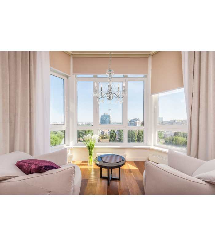 William Pendant Ceiling Light Chrome 5x E14-5
