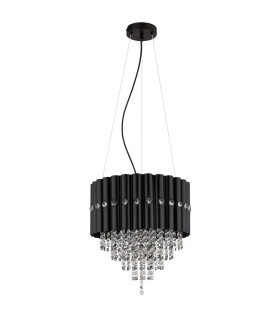 Eleos Pendant Ceiling Light Matt Black 3x E27-2