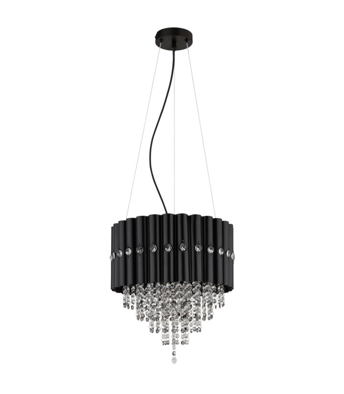 Eleos Pendant Ceiling Light Matt Black 3x E27-2
