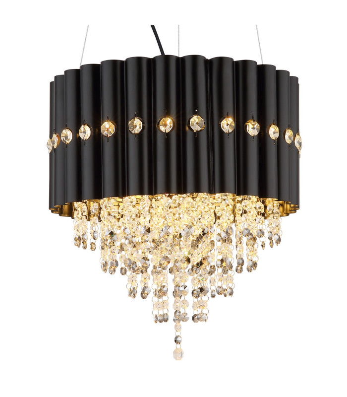 Eleos Pendant Ceiling Light Matt Black 3x E27-3