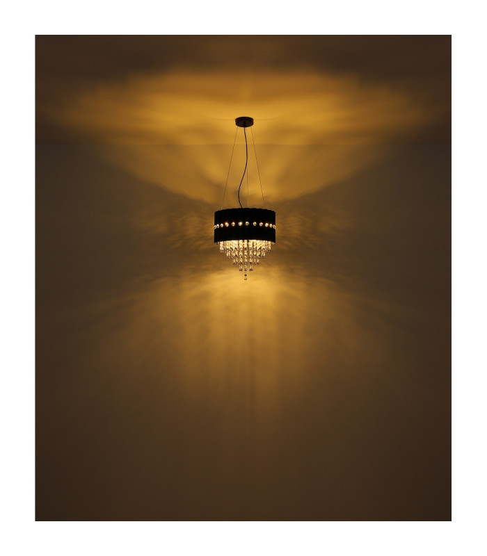 Eleos Pendant Ceiling Light Matt Black 3x E27-5