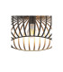 Max Semi Flush Ceiling Light Rust Colored 1x E27-3