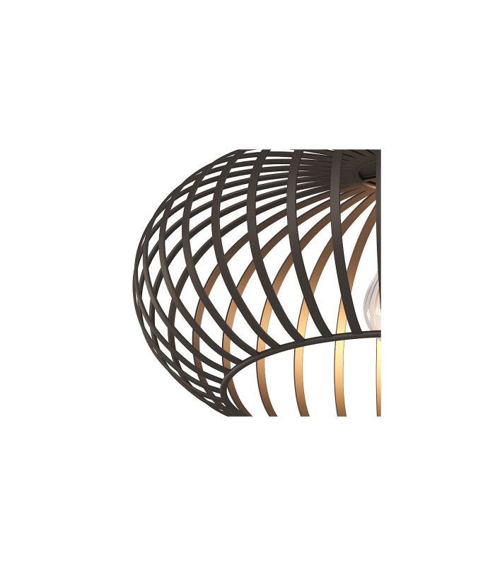 Max Semi Flush Ceiling Light Rust Colored 1x E27-4