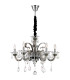 Dunja Multi Arm Chandelier Chrome K9 Crystals 6x E14-1