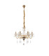 Melissa Pendant Ceiling Light Gold Colors Clear Glass Shade 6x E14-1