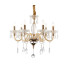 Melissa Pendant Ceiling Light Gold Colors Clear Glass Shade 6x E14-3