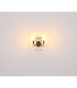 Camila Candle Wall Lamp Gunmetal Crystals Clear Glass Shade 2x E14-7