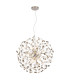 Katrina Spherical Pendant Ceiling Light Chrome K9 Crystals Smoke Colored 9x G9 3000K-1