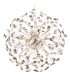 Katrina Spherical Pendant Ceiling Light Chrome K9 Crystals Smoke Colored 9x G9 3000K-3