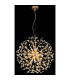 Katrina Spherical Pendant Ceiling Light Gold Colors K9 Crystals 9x G9 3000K-4