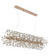 Katrina Pendant Ceiling Light Gold Colors K9 Crystals 12x G9 3000K-2