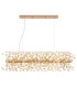 Katrina Pendant Ceiling Light Gold Colors K9 Crystals 12x G9 3000K-3