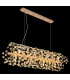 Katrina Pendant Ceiling Light Gold Colors K9 Crystals 12x G9 3000K-4
