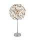 Katrina Glass Table Lamp Chrome K9 Crystals Smoke Colored 8x G9 3000K-1