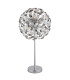 Katrina Glass Table Lamp Chrome K9 Crystals Smoke Colored 8x G9 3000K-2