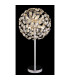 Katrina Glass Table Lamp Chrome K9 Crystals Smoke Colored 8x G9 3000K-3