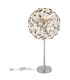 Katrina Glass Table Lamp Chrome K9 Crystals Smoke Colored 8x G9 3000K-4