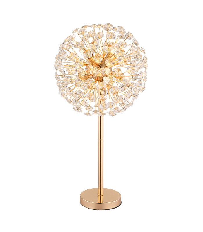 Katrina Glass Table Lamp Gold Colors K9 Crystals 8x G9 3000K-1