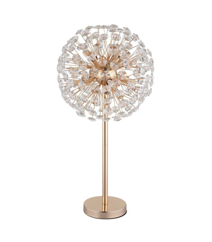 Katrina Glass Table Lamp Gold Colors K9 Crystals 8x G9 3000K-2