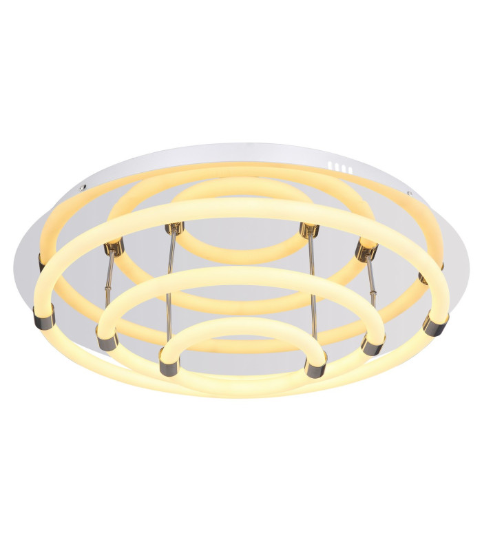 Epi Integrated LED Semi Flush Ceiling Light Chrome 3x LED 3000K-1