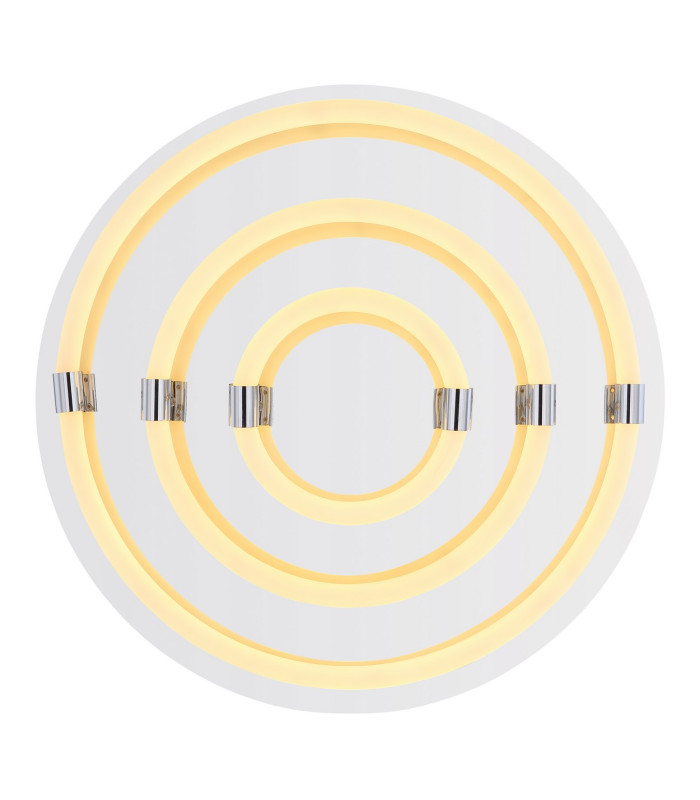Epi Integrated LED Semi Flush Ceiling Light Chrome 3x LED 3000K-3