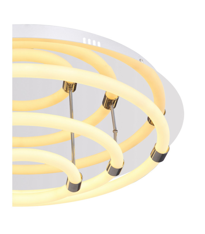 Epi Integrated LED Semi Flush Ceiling Light Chrome 3x LED 3000K-4
