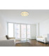 Epi Integrated LED Semi Flush Ceiling Light Chrome 3x LED 3000K-5