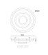 Epi Integrated LED Semi Flush Ceiling Light Chrome 3x LED 3000K-6