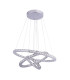 Marilyn I Pendant Ceiling Light Chrome K5 Crystals 3x LED Dimmable 3000-6000K Remote Control-2
